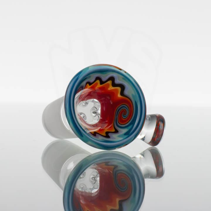 Koji Glass - 18mm Ice Pinch Slide - Ocean Lava