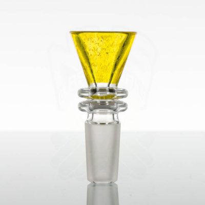 Turtle Time Glass 14mm Slide - Gold Dichro Over Yellow - 878343 - 42 -4
