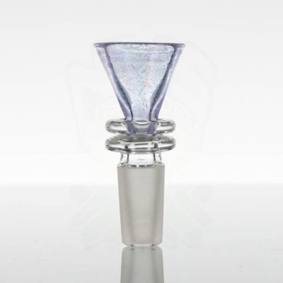Turtle Time Glass 14mm Slide - Rainbow Dichro Over Purple - 878342 - 42 -5