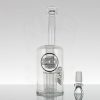 ZOB - Large 8 Arm Bubbler - White Black Circles view 1