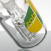 Zob Large 8 Arm Bubbler - Yellow + Green Checkered view 5