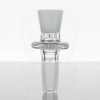 Blazing Blue Honeycomb 14mm Slide - White view 1