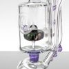 OJ Flame - Puffco Disc Recycler - Bird Pop Wig Wag Purple Lollipop view 6