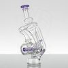 OJ Flame - Puffco Peak Attachment - Inline Recycler - Purple Lollipop view 6