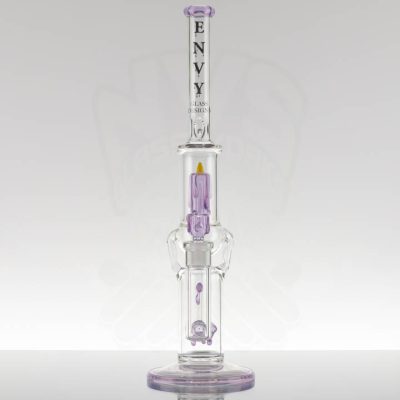 Envy Glass - Double Candle Recycler - Pink Slyme