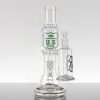 US Tubes 12in Stemless Circ Hybrid 8arm Ash Catcher Combo V2 - Fern Jet Black view 1