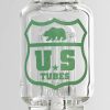 US Tubes 12in Stemless Circ Hybrid 8arm Ash Catcher Combo V2 - Fern Jet Black view 6
