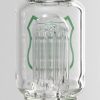US Tubes 12in Stemless Circ Hybrid 8arm Ash Catcher Combo V2 - Fern Jet Black view 7