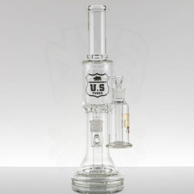 US Tubes 16arm Fixed Hybrid + Showerhead Ash Catcher - Jet Black / Gold