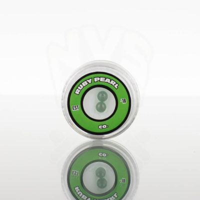 Ruby Pearl Co - Green Sapphire Pearls 4mm - 2 pack