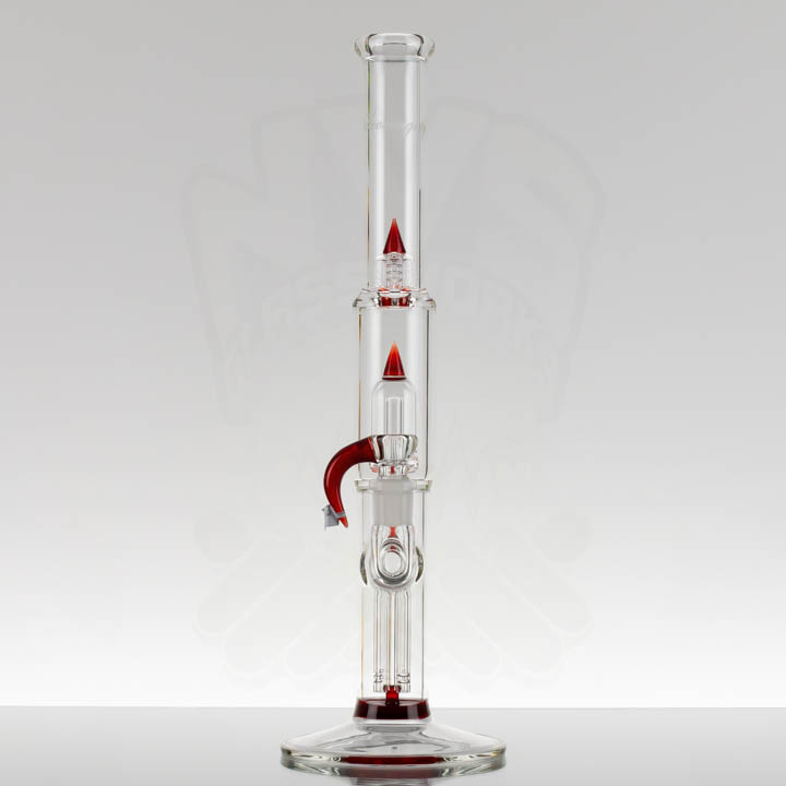 Sovereignty Fixed 4 Slitted to 38mm Mini Grid Dome - Light Red Elvis