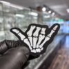 Big Moods Vinyl Sticker - Shaka Skeleton Hand view 1