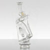 OJ Flame - Puffco Peak Attachment - Beaker Recycler - Clear w/ Implosion view 3