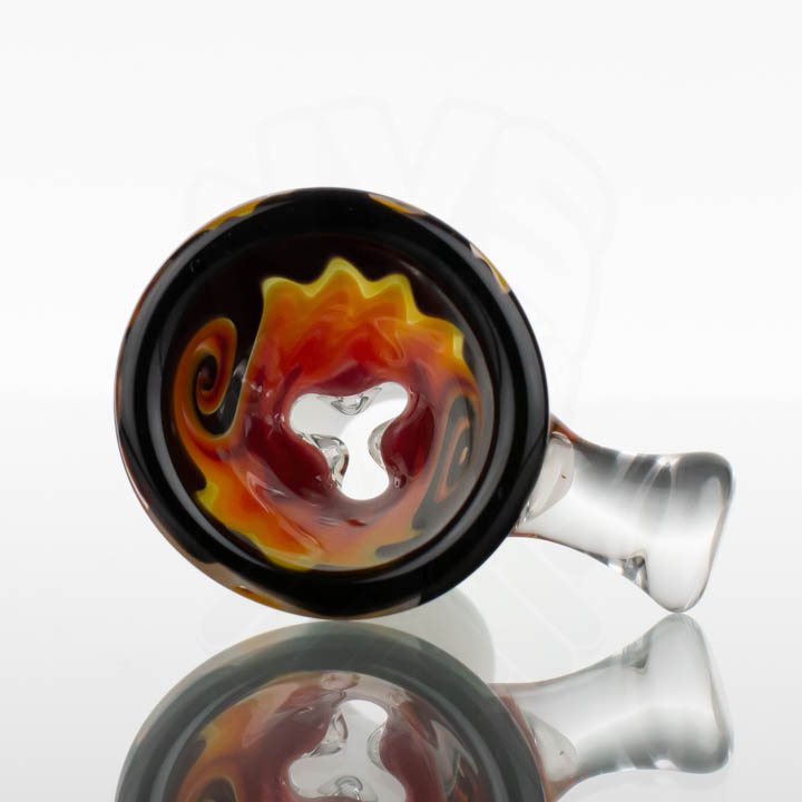 Koji Glass - 18mm Ice Pinch Slide - Ember