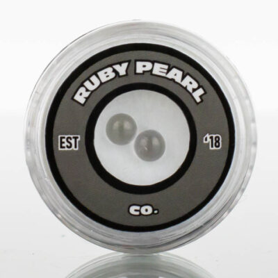 Ruby Pearl Co - Clear Sapphire Pearls 4mm - 2 Pack