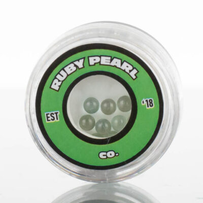 Ruby Pearl Co - Green Sapphire Pearls 3mm - 10 Pack