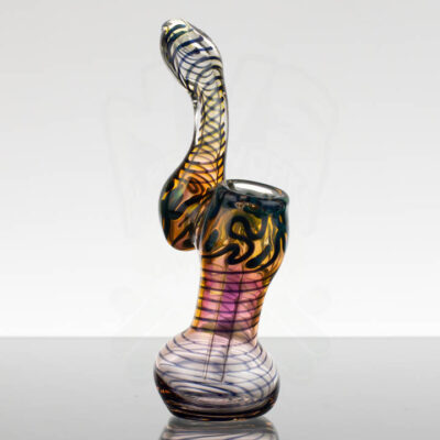 6in Sherlock Bubbler - Blue Coil