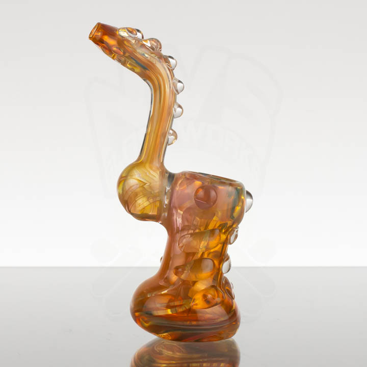 6in Sherlock Bubbler - Fumed Dots