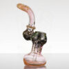 6in Sherlock Bubbler - Fumed Frit view 2