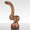 6in Sherlock Bubbler - Rasta Fumed Coil view 2