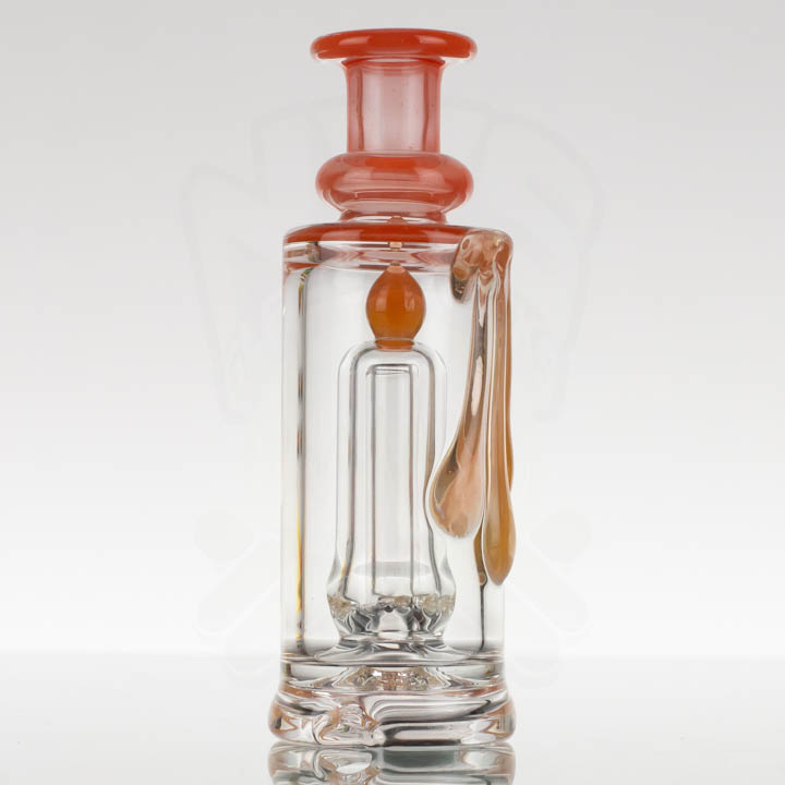 Uzzi Glass - Puffco Peak Attachment - Drippy Top - Orange