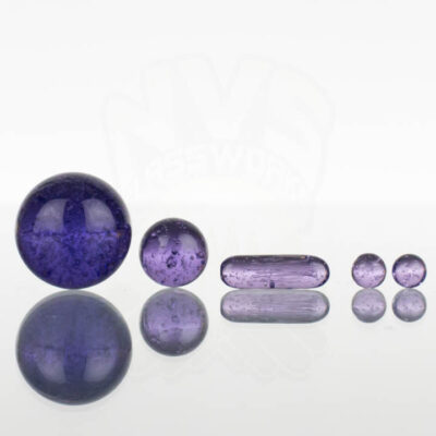 Ruby Pearl Co - 5pc Slurper Marble Set - Purple