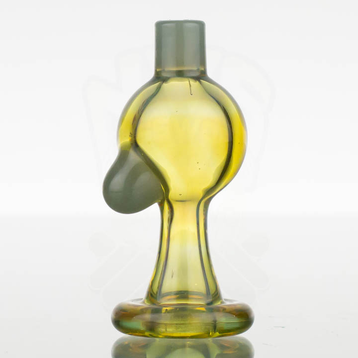 Creepy Spooky Glass - Bubble Cap - Yellow Grey Mix