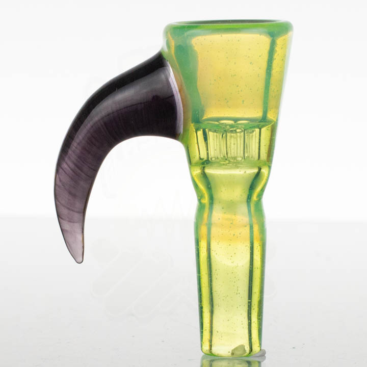 Happy Time - 14mm 7-Hole Horn Slide - Slyme x Nightshade