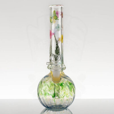 OMG - 10in Flower Round Bottom - Green Blue