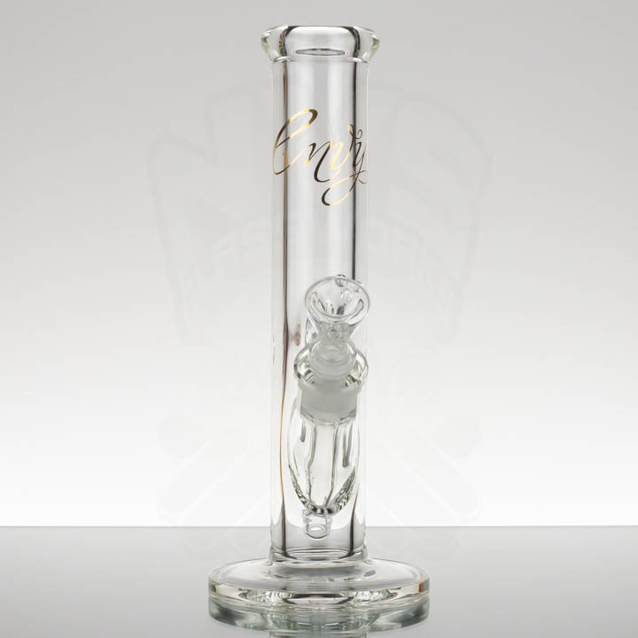 Envy Glass - 12in 9mm Straight - Gold Script