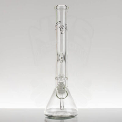Envy Glass - 18in 9mm Showerhead Beaker - Black Script